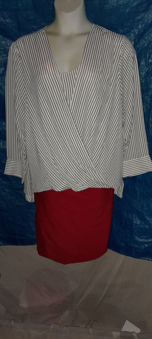 Rich long/short hem blouse