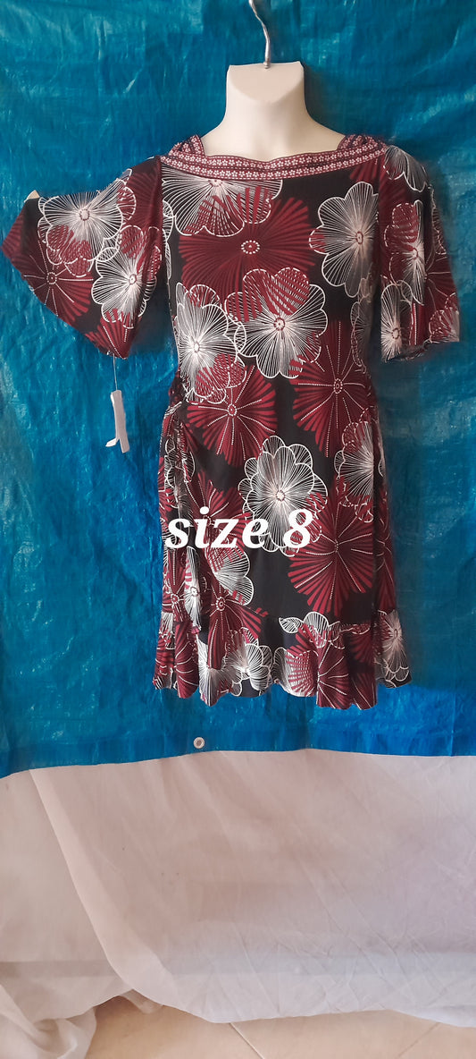 Floral polyester dress